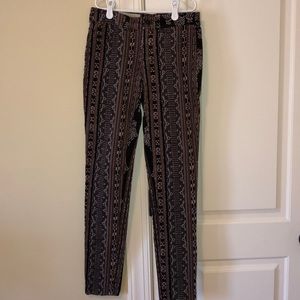 Corduroy patterned pants